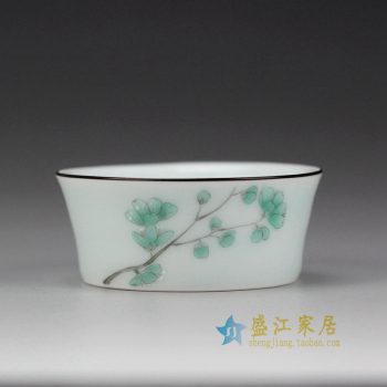RYOK85_景德鎮陶瓷 手繪粉彩 單杯 茶具