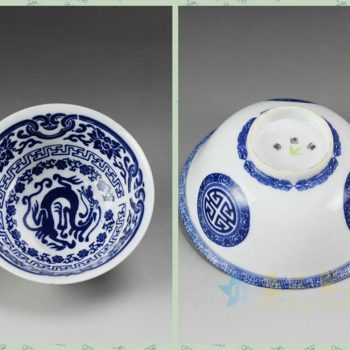 為國內一客戶定制的手繪青花瓷茶碗