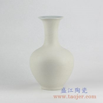 RYUJ19-E_啞光陶瓷花瓶擺件 自然古樸風格 現代插花茶室客廳玄關裝飾品