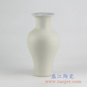 RYUJ19-J_景德鎮啞光陶瓷花瓶 自然古樸風格花瓶擺件 茶室插花裝飾品