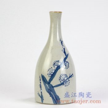 RZMB01-C 手繪梅花小花瓶花插景德鎮陶瓷瓷器手工瓷器