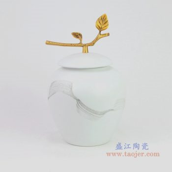 RZQA03 景德鎮陶瓷 陶瓷儲物罐擺件客廳書房創意軟裝飾品樣板