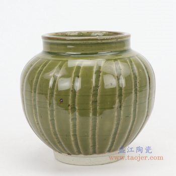 RZQJ07 景德鎮陶瓷 仿古做舊宋代龍泉窯小罐