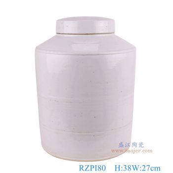 RZPI80    白色直筒茶葉罐，  高38直徑27口徑底徑重量9.7KG