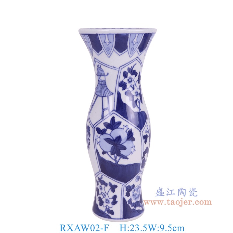 RXAW02-F青花花葉紋燭臺