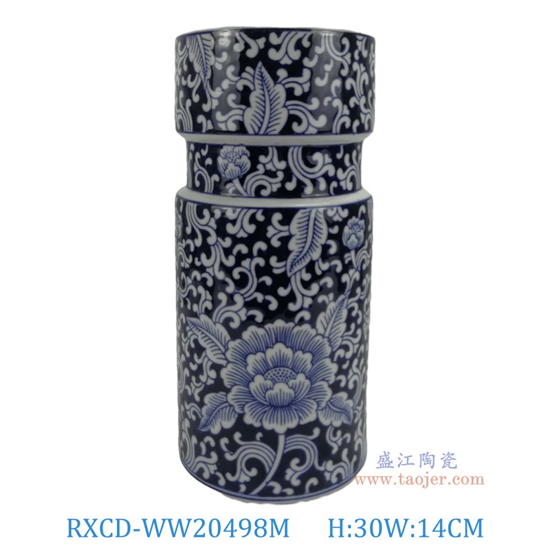 RXCD-WW20498M手工蓮花紋擺件中號高30直徑14
